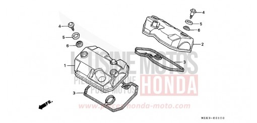 CYLINDER HEAD COVER NTV650V de 1997